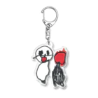 tORInoEのしろいひととあかいひと Acrylic Key Chain