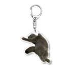 むっちり猫のむっちり丸のお腹ぽっこりむっちり丸 Acrylic Key Chain