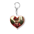 かがみの向こうの赤ずきんのRed Riding Hood Beyond a Mirror Acrylic Key Chain