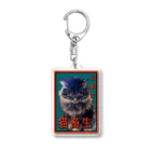 猫のサブリミナルの猫畜生 Acrylic Key Chain