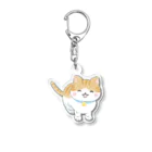 ねこたつ Official Shopのこたつ（シロキジ）キーホルダー アクリルキーホルダー