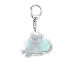 ねこたつ Official Shopのあずき（ロシアンブルー）キーホルダー Acrylic Key Chain