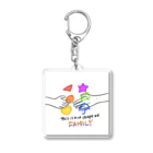 むちんアゲショップの家族のかたち Acrylic Key Chain