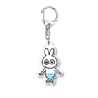 ぷなりつのうさぎマーメイド(ブルー) Acrylic Key Chain