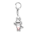 ぷなりつのうさぎマーメイド(レッド) Acrylic Key Chain