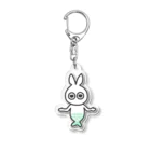 ぷなりつのうさぎマーメイド(グリーン) Acrylic Key Chain