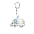 ぽふっこ！うささんのかめさん Acrylic Key Chain