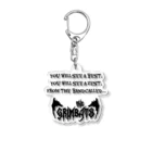 GRIMWORKSのTHE GRIMBATS logo-1 EX Black Acrylic Key Chain