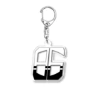 hamuevoの86白×クロ Acrylic Key Chain