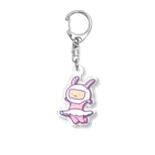 Tuyu-roomのTeaspoonウサギちゃんピンク Acrylic Key Chain