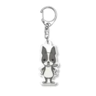 ぼすとんずのボストンテリア　マフラー Acrylic Key Chain