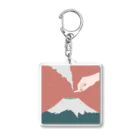 もちもちのもちのSmoking On Mt.Fuji Acrylic Key Chain