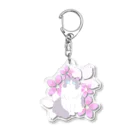 Kotetsu diary(SUZURI店)のラグドール×桜 Acrylic Key Chain