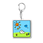 144ショップSUZURI支店のうさぎおいしいかの山 Acrylic Key Chain