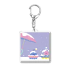 ことだま日記 グッズショップのMUFO『S.O.S.』の絵 Acrylic Key Chain