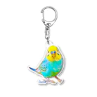 ジュノの秘密のアトリエのセキセイインコ／Juno Acrylic Key Chain