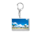 alligator921の夏空と海 Acrylic Key Chain