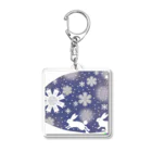 Spirit of 和の雪うさぎ Acrylic Key Chain