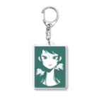 ねむ吉屋のつり目の女の子 Acrylic Key Chain