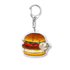 アイスのにこまるハンバーガー Acrylic Key Chain