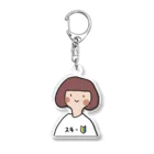 yamamototomohiroのスキー初心者女子 Acrylic Key Chain