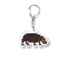 PITTEN PRODUCTSのPIXEL_ANIMAL_08(HIPPO) アクリルキーホルダー