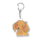 akiのおすましミニチュアダックスフント Acrylic Key Chain