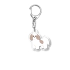 Kotetsu diary(SUZURI店)のゆるゆるシーズー Acrylic Key Chain
