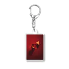 tenziの赤花 Acrylic Key Chain