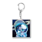 てきとのグッズ展の宇宙へ飛び出せ！てきねこアクリルキーホルダー Acrylic Key Chain