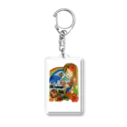 イラスト工房ちむどんどんの沖縄の海 Acrylic Key Chain