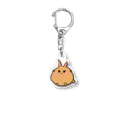 Sleepingood'sのもちきんちゃくうさぎ Acrylic Key Chain