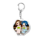 ゆず文房具店の文房具店のゆいちゃんと一緒の夏 Acrylic Key Chain