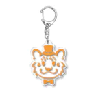 なすもどんのシルクハットなヒョウ Acrylic Key Chain