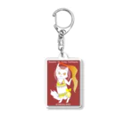 KIYOKIYOKINGDOMのトルコ支援！ターキッシュアンゴラちゃんベリーダンス黄色Ver Acrylic Key Chain