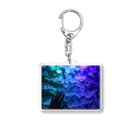 かなさんのおみせ。の薄浅葱から青紫へ移りゆく君 Acrylic Key Chain