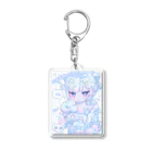 モマ@の同情するなら飯をくれ！ぺこぺこネコくん Acrylic Key Chain