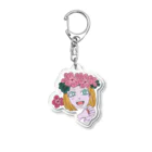 うれるといいなぁのボタちゃんず！ゼラニウムちゃん Acrylic Key Chain