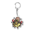 ひよこ男爵とまだむにゃんのあみーご男爵 Acrylic Key Chain