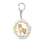 ちこもこのちこもこ＊きいろいおはな Acrylic Key Chain