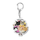 みきぞーん｜保護猫 ミッキー画伯と肉球とおともだちのriku umi taiga kouga sora Acrylic Key Chain