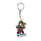 Ay@no'n Blue Styleのアヤノンバイク Acrylic Key Chain