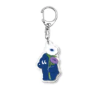 トマトマーケットのクマとアネモネ Acrylic Key Chain