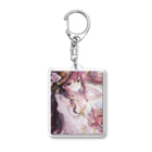 あゆはの華の妖精のかわいい女の子 Acrylic Key Chain