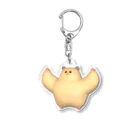 yukkeのムキムキのハムちゃん（3D） Acrylic Key Chain