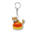 momo♡animsls Storeのレッサーパンダ (林檎のタルト) Acrylic Key Chain