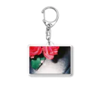 フィルムカメラ屋さんのボケた薔薇 Acrylic Key Chain