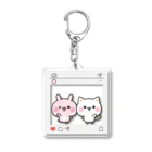 DECORの気づかいのできるネコ　SNSでシェアver. Acrylic Key Chain