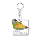 もめんどうふの黄色いおなか Acrylic Key Chain