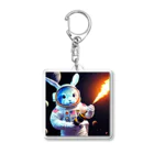 spaceinudogのspace usagi rabbit3 Acrylic Key Chain